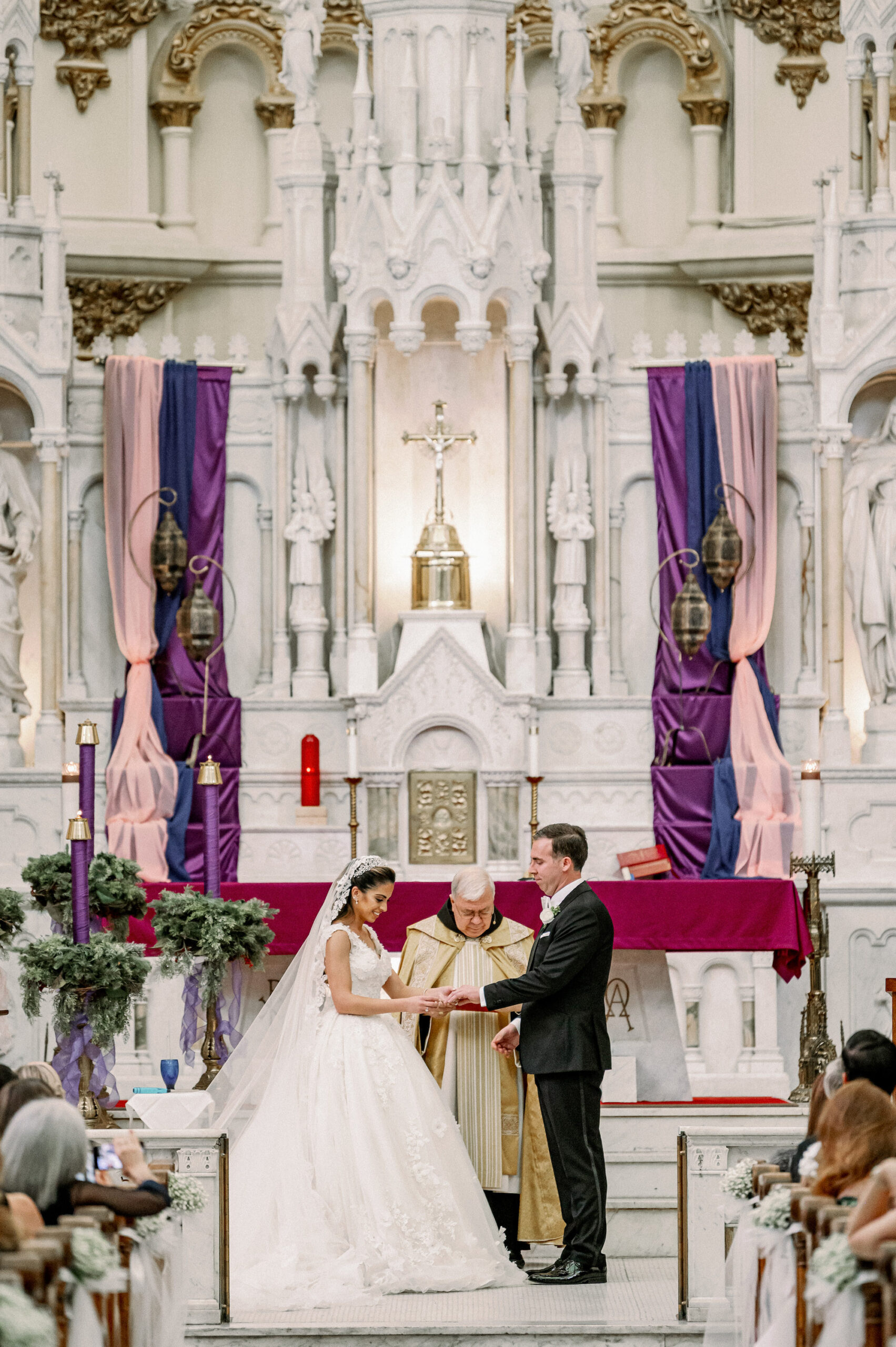 Historic Sacred Heart Catholic Church Wedding Ceremony