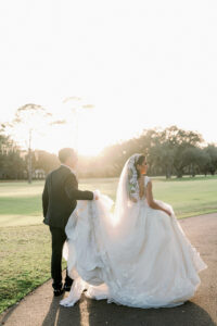 Bride and Groom Palma Ceia Golf and Country Club Wedding Portrait | South Tampa Photographer Dewitt For Love