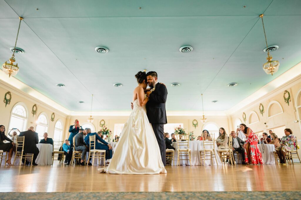Bride and Groom First Dance Wedding Portrait | Tampa Bay Photographer Iyrus Weddings