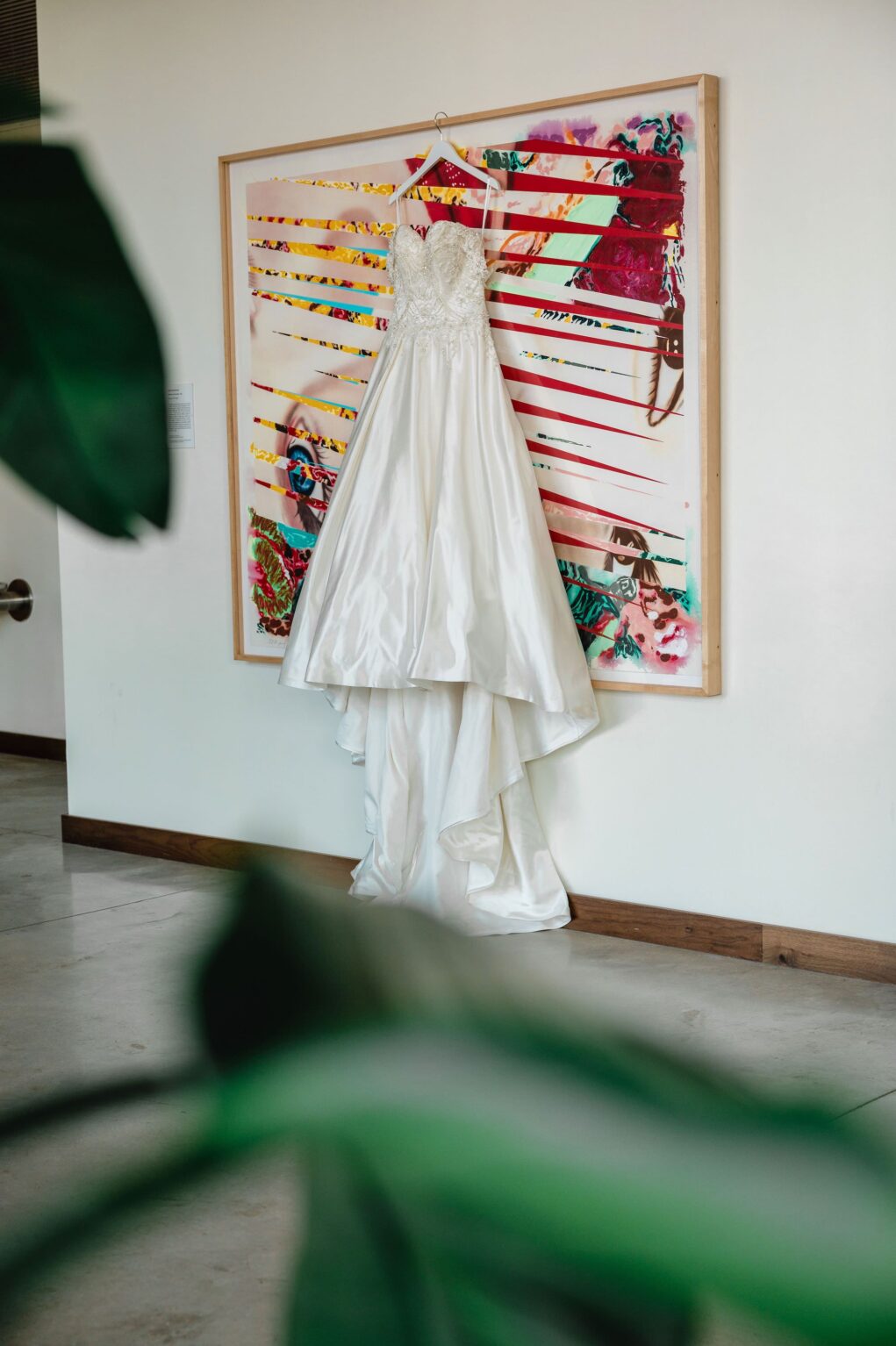 Off-the-shoulder Satin Ivory Ballgown Wedding Dress Ideas | Tampa Bay Boutique Truly Forever Bridal