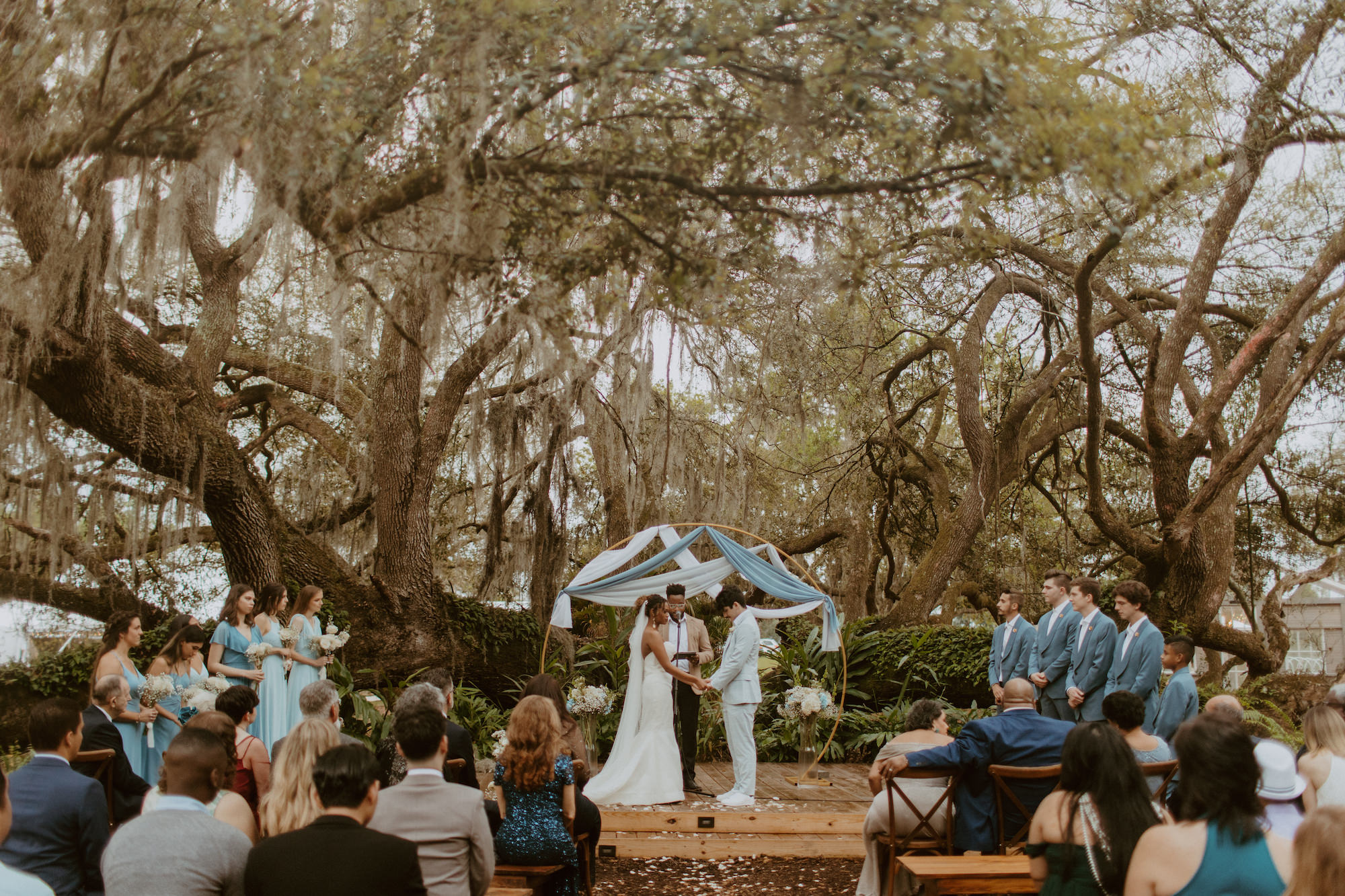The Broken Oak Outdoor Wedding Ceremony | Tampa Bay Mill Pond Estate