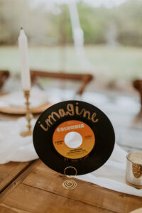 Unique Vinyl Record Wedding Reception Table Number Ideas