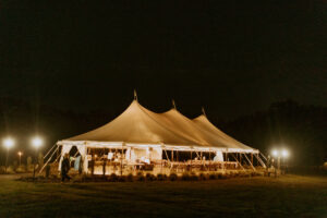 White Sailcloth Tent | The Grand Meadow Outdoor Wedding Reception | Tampa Bay Venue Mill Pond Estate
