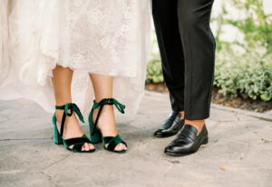 Green Velvet Wedding Shoe Ideas