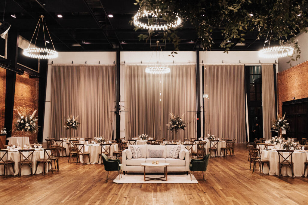 Lounge Furniture | Alternative Wedding Reception Seating Inspiration | Draping by Tampa Bay Rental Company Kate Ryan Event Rentals