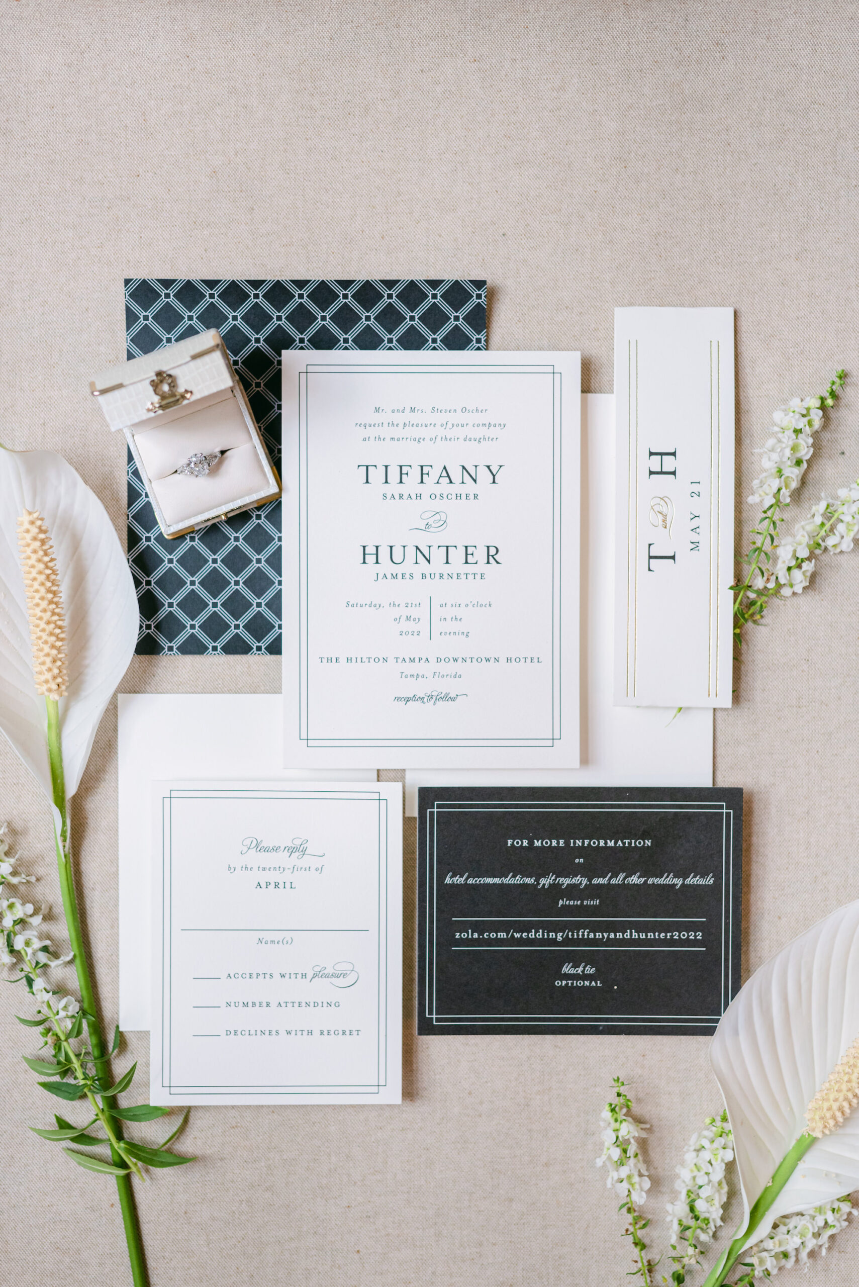 Timeless Blue and White Wedding Invitation Suite Inspiration