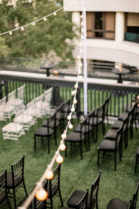 Downtown St. Pete Rooftop Wedding Ceremony | Chair Rentals Gabro Event Services