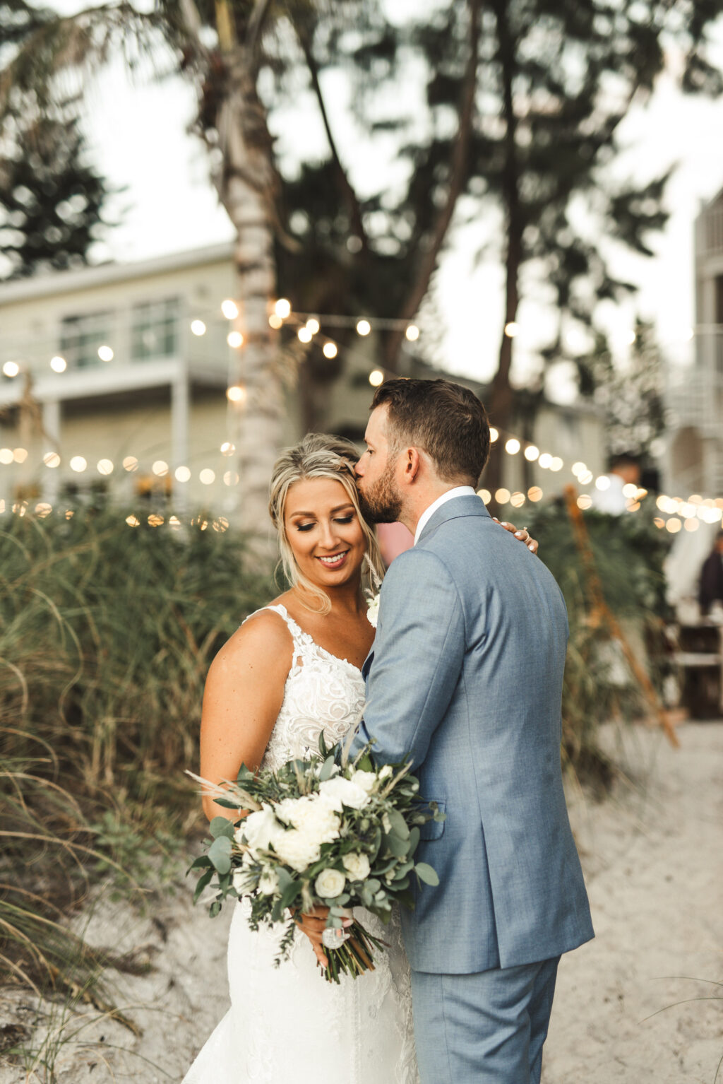Intimate Bride and Groom Wedding Portrait | Tampa Bay Photographer Videographer J&S Media | Planner Kelci Leigh Events