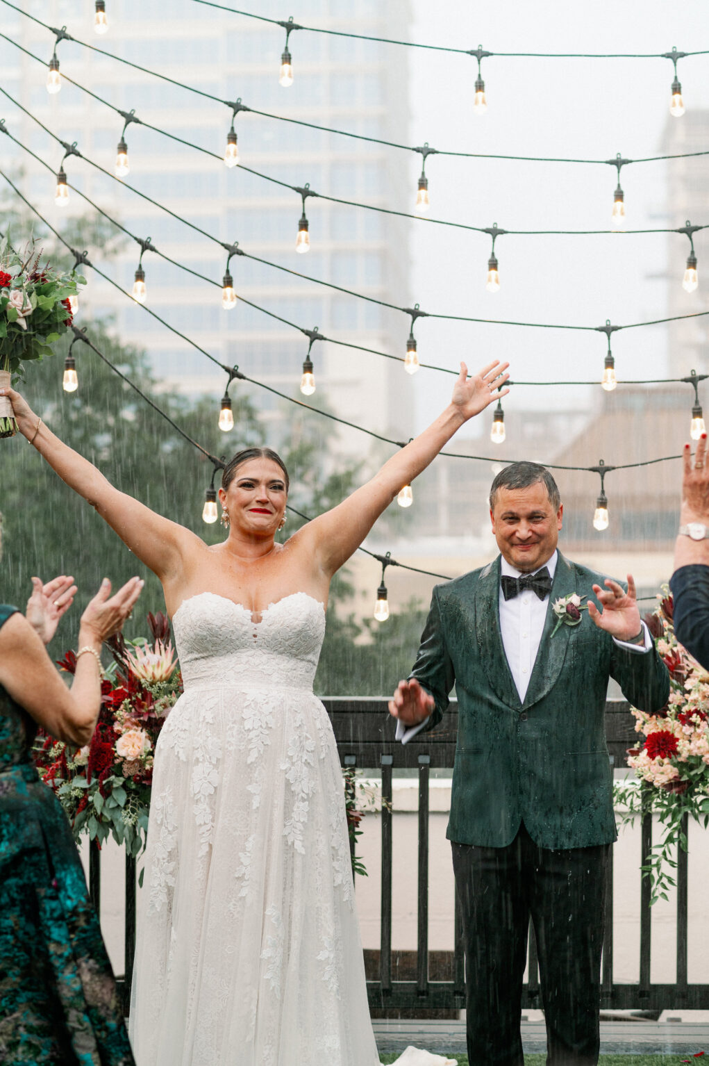 Moody Red and Burgundy Downtown St. Pete Wedding  | Station House