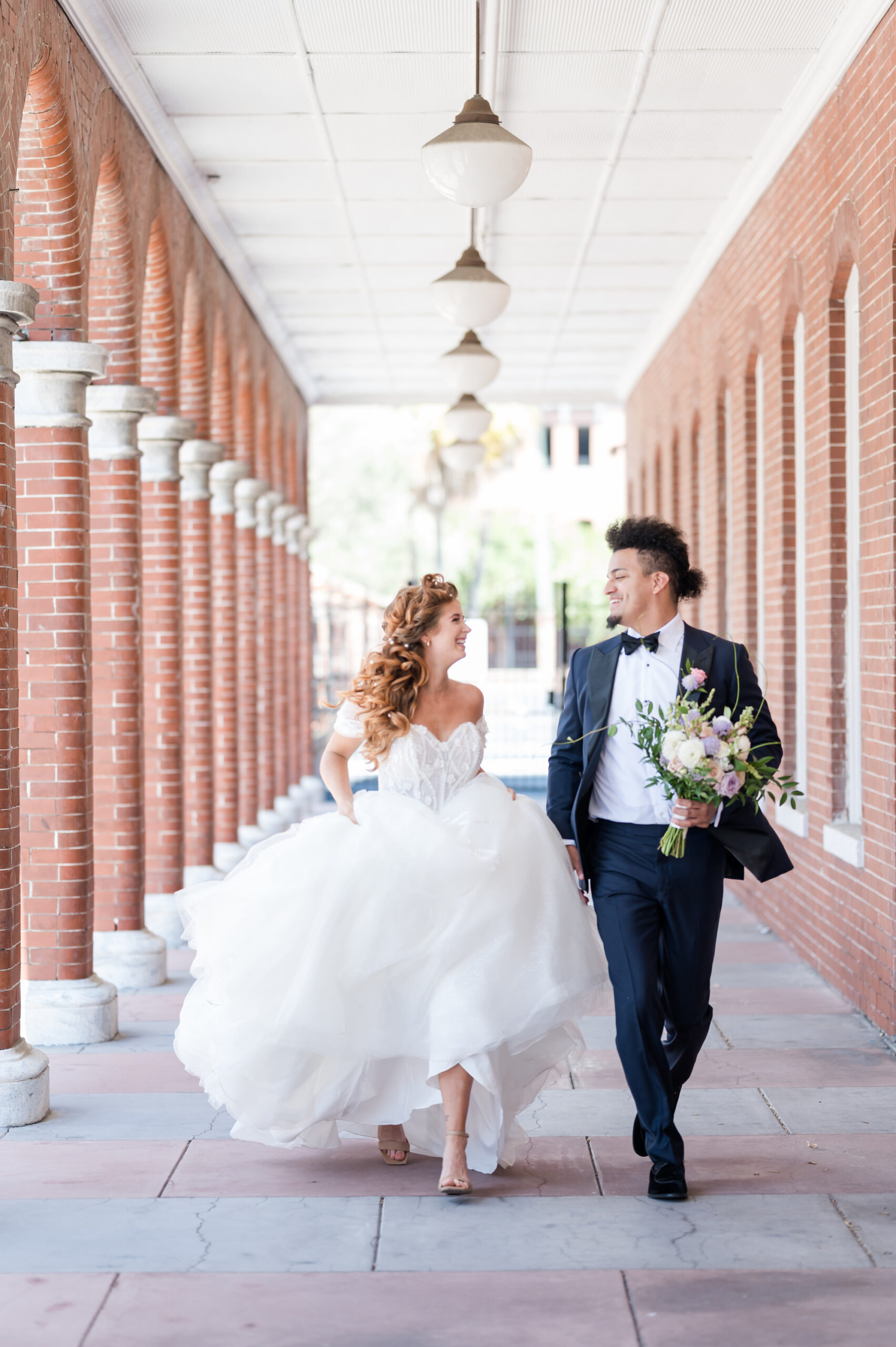 Outdoor Bride and Groom Wedding Portrait | Ybor City Photographer Amanda Zabrocki Photography | Planner EventFull Weddings
