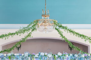 Greenery Chandelier Garland | Whimsical Wedding Reception Decor Inspiration | Tampa Florist Save the Date Florida