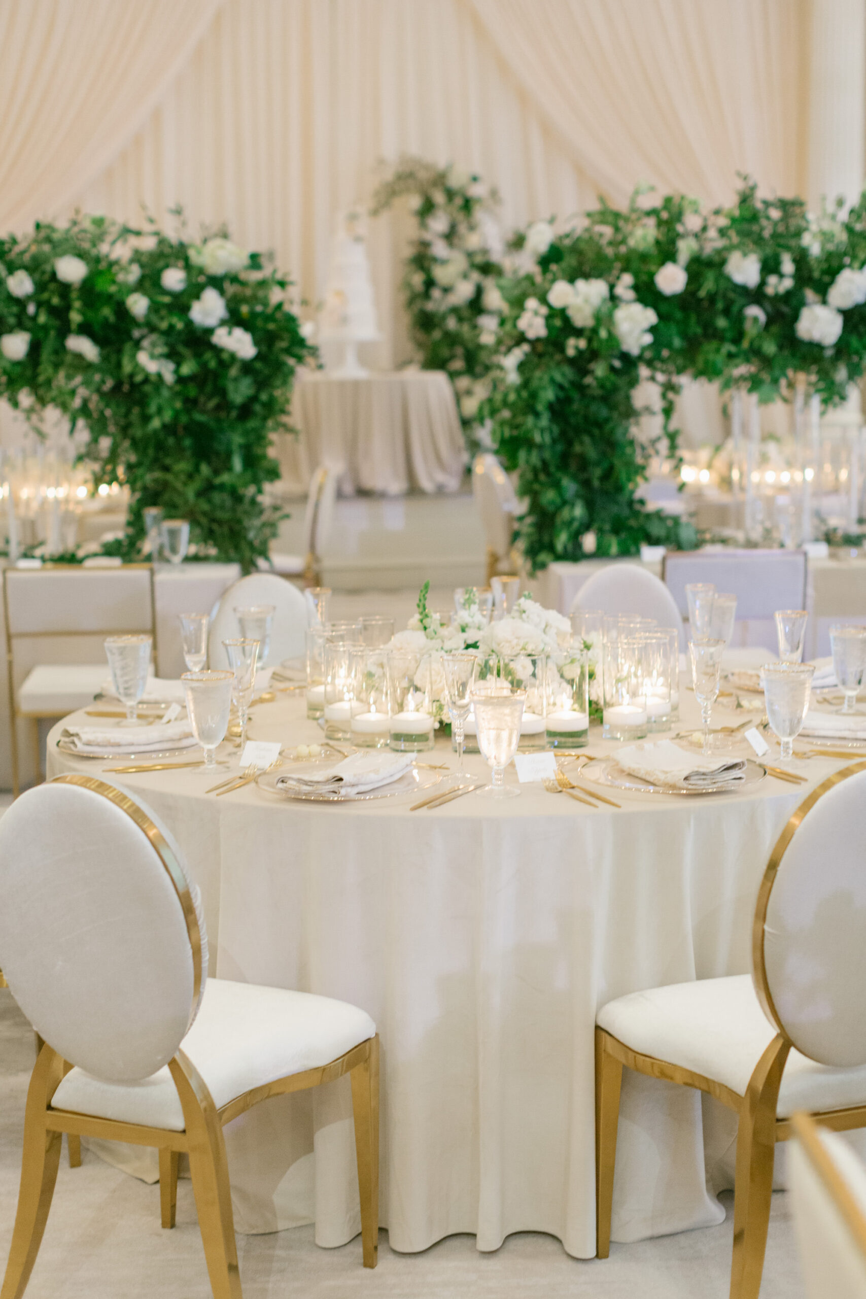 Modern Gold and White Chair Wedding Seating Inspiration | Tampa Bay Rental A Chair Affair | Over the Top Linen Rental
