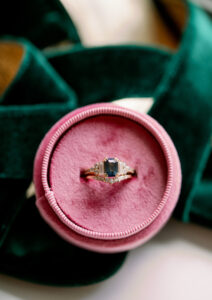 Vintage Sapphire Engagement Wedding Ring
