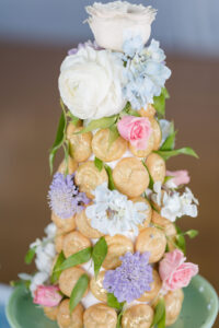Pastry Tower with Real Flowers | Wedding Cake Alternatives