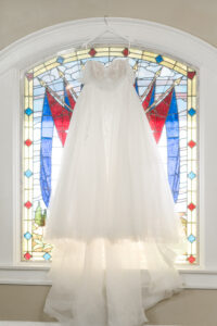 White Off-the-Shoulder Chiffon Wedding Dress Ideas