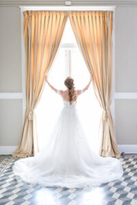 Bride Getting Ready Wedding Portrait | Tampa Bay Photographer Amanda Zabrocki Photography | Adore Bridal Hair and Makeup