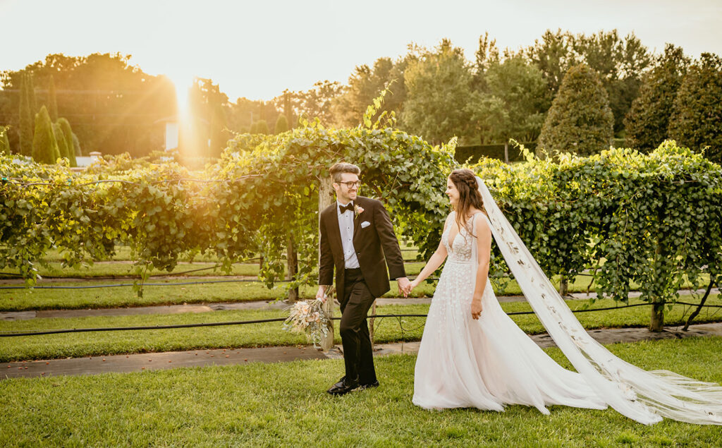 Vineyard Bride and Groom Wedding Portrait | Tampa Bay Planner Eventfull Weddings | Venue Mision Lago Estate | Hair and Makeup Adore Bridal