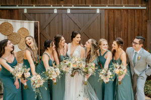 Boho Peach Roses, Greenery and Dried Flower Wedding Bouquet Inspiration | Tampa Bay Florist Save The Date Florida | Hair and Makeup Adore Bridal
