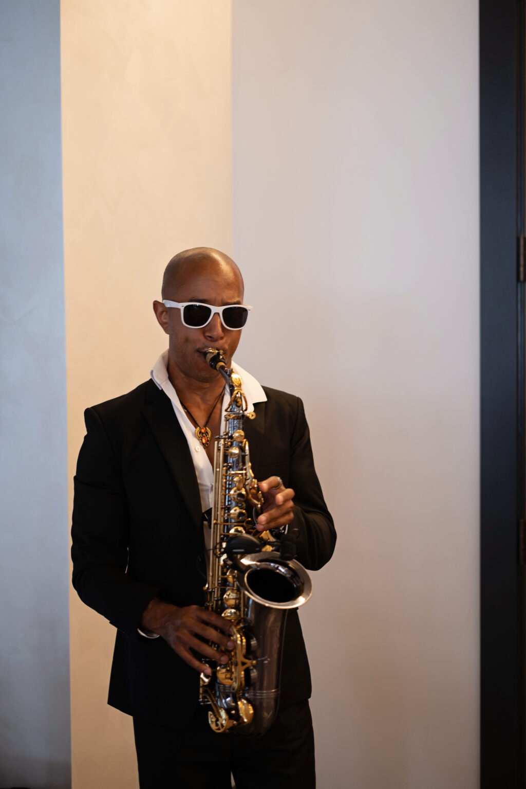 Live Music at Wedding Reception Saxophonist Inspiration