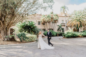 Bride and Groom Outdoor Wedding Portrait | Sarasota Venue Powel Crosley Estate | Planner Coastal Coordinating