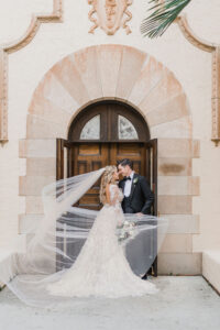 Romantic Bride and Groom Wedding Portrait | Sarasota Wedding Planner Coastal Coordinating