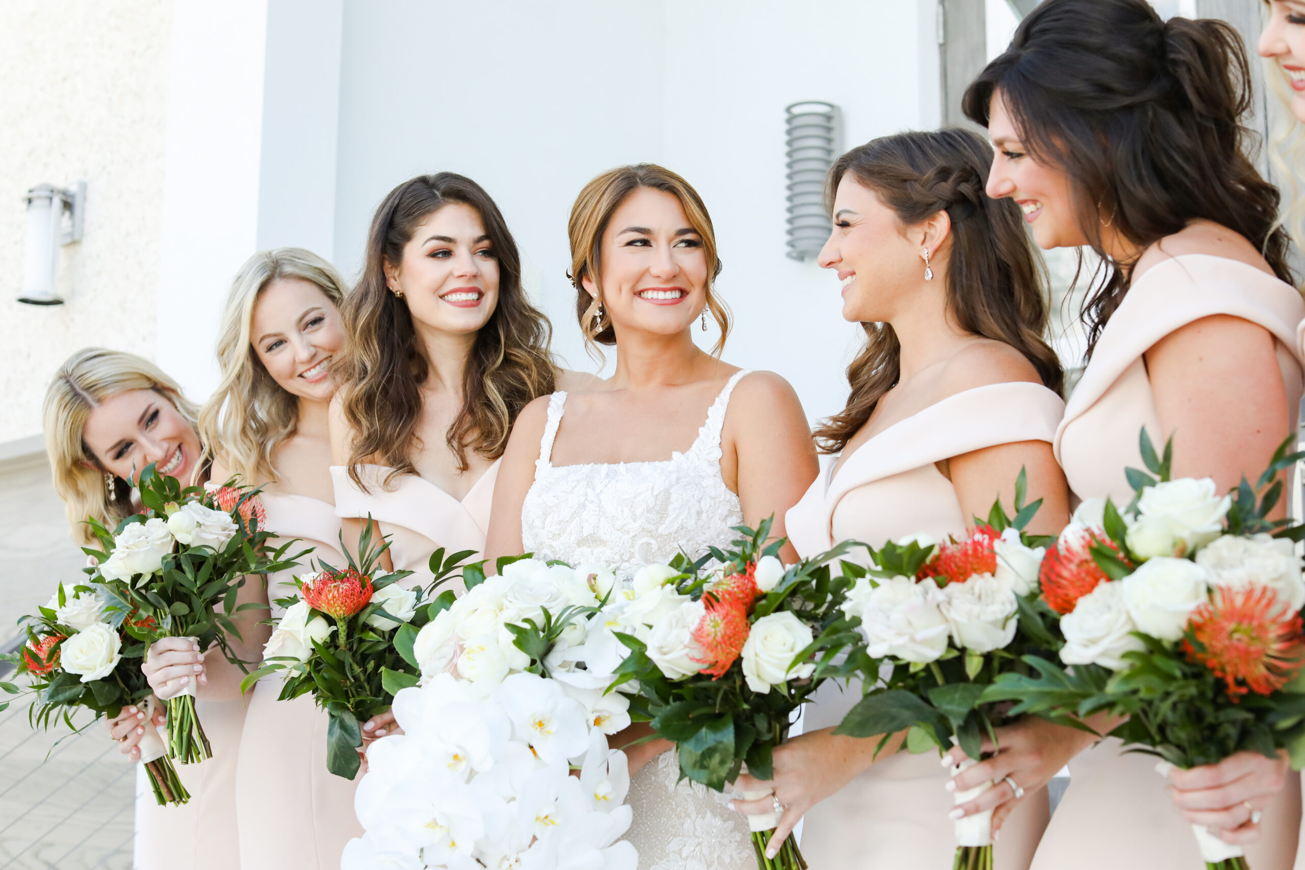 Tropical Orange, White, and Greenery Wedding Bouquet Inspiration | St. Petersburg Hair and Makeup Artist Femme Akoi Beauty Studio | Photographer Lifelong Photography