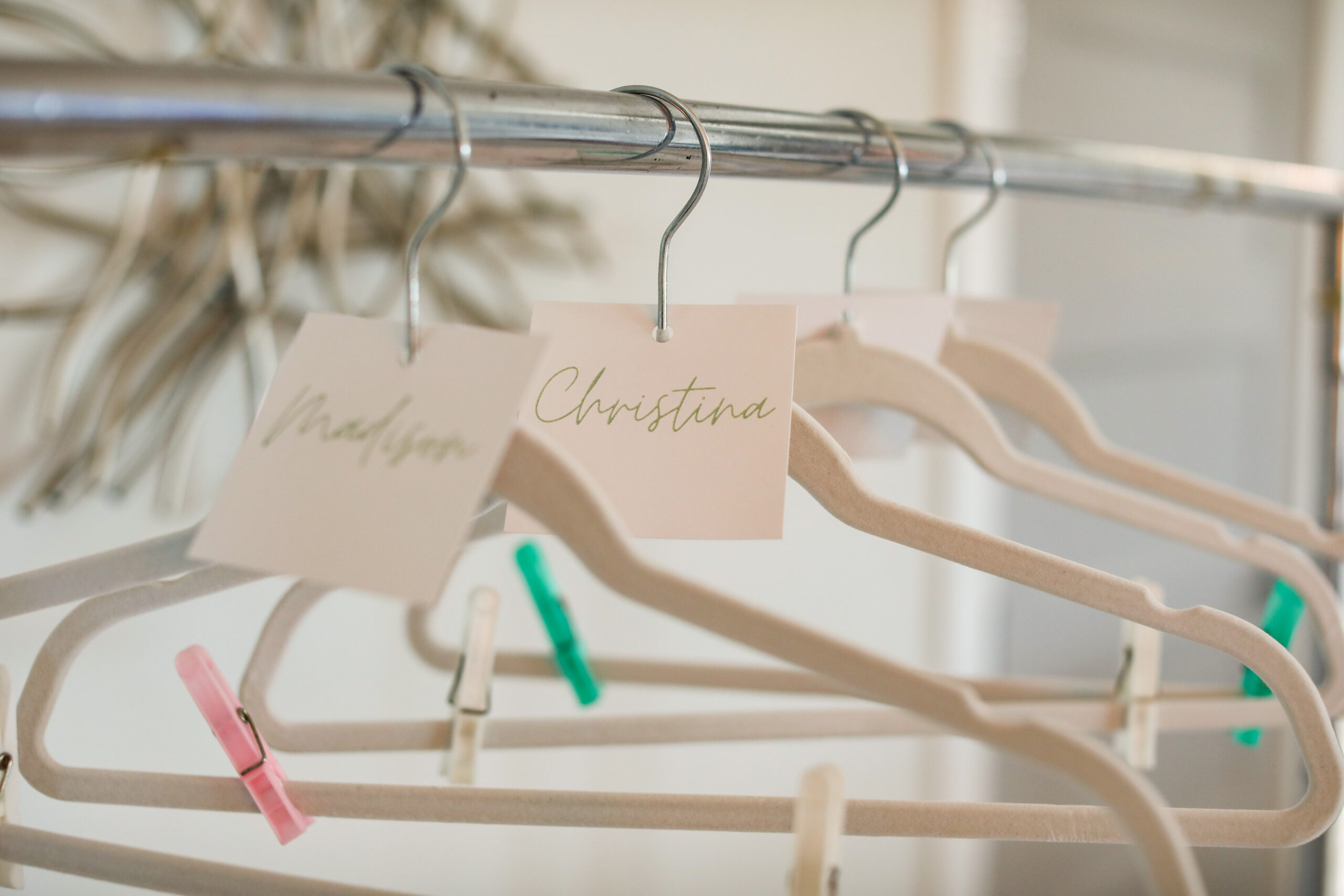 Personalized Bridesmaid Hangers Inspiration