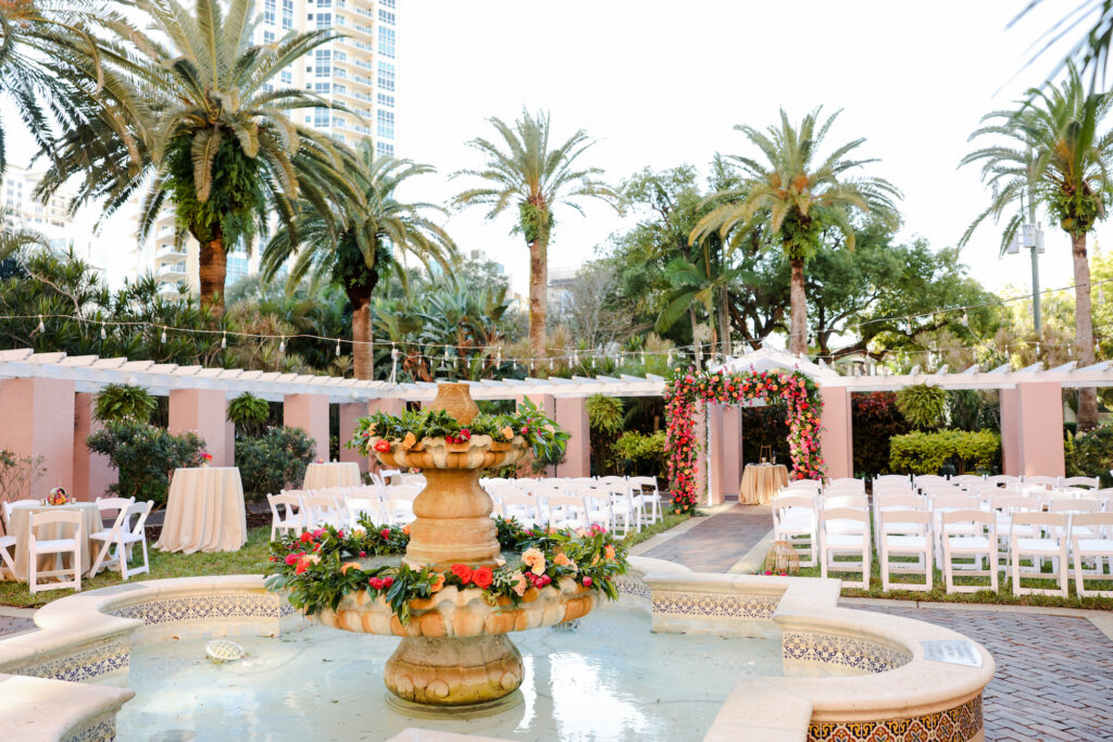Tea Garden Tropical Wedding Inspiration | St Petersburg Venue The Vinoy | Tampa Bay Planner Unique Weddings and Events