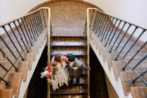 Bride and Groom on the Stairs | St Petersburg Photographer Lifelong Photography Studio