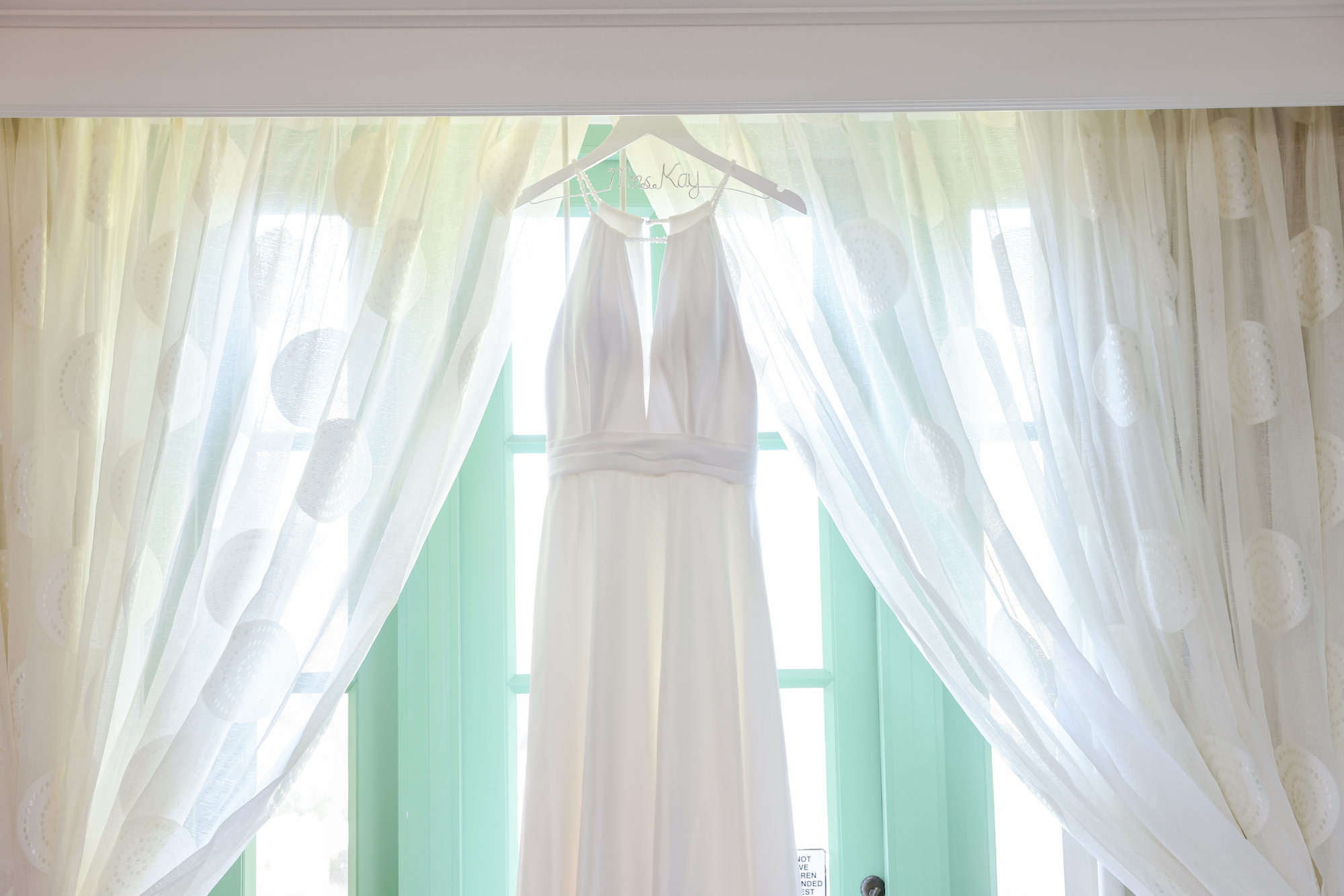White Deep V Jewel Neckline A-Line Justin Alexander Wedding Dress