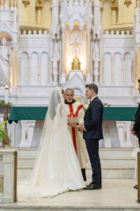 Bride and Groom Vow Exchange | Downtown Tampa Venue Sacred Heart Catholic Church