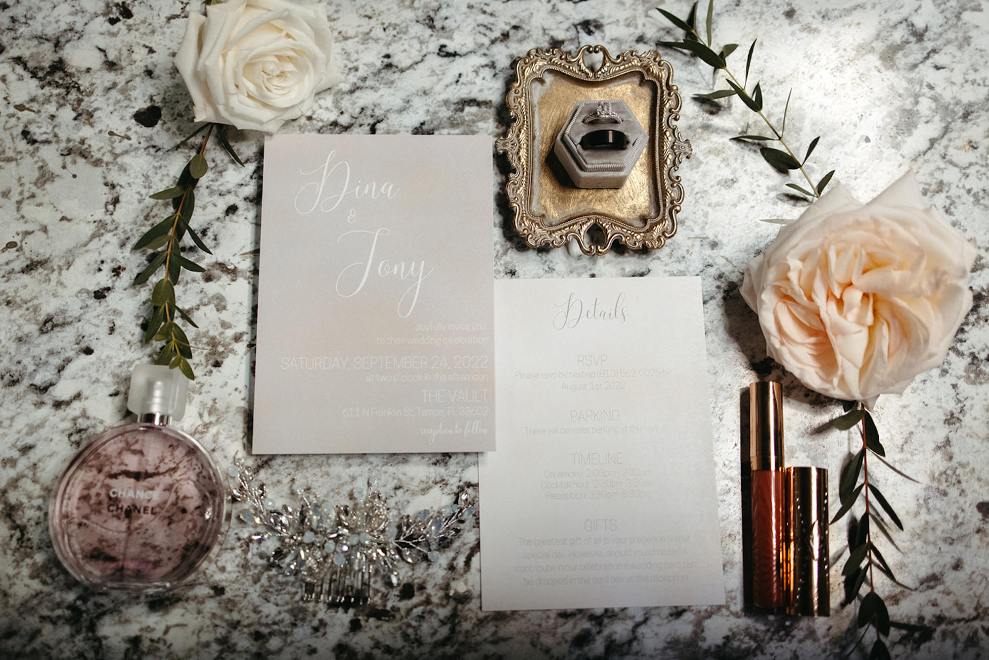 Elegant Neutral Beige Cream Wedding Invitation Suite Inspiration