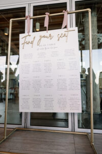 Gold Wedding Reception Seating Chart Sign Ideas