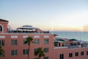 Outdoor Sunset Rooftop Cocktail Hour | St. Petersburg Wedding Venue Don CeSar