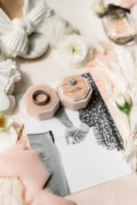 Velvet Engagement Ring Band Box | Dusty Rose Wedding Inspiration