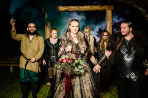 Scandinavian Viking Wedding Themed Bridal Portrait