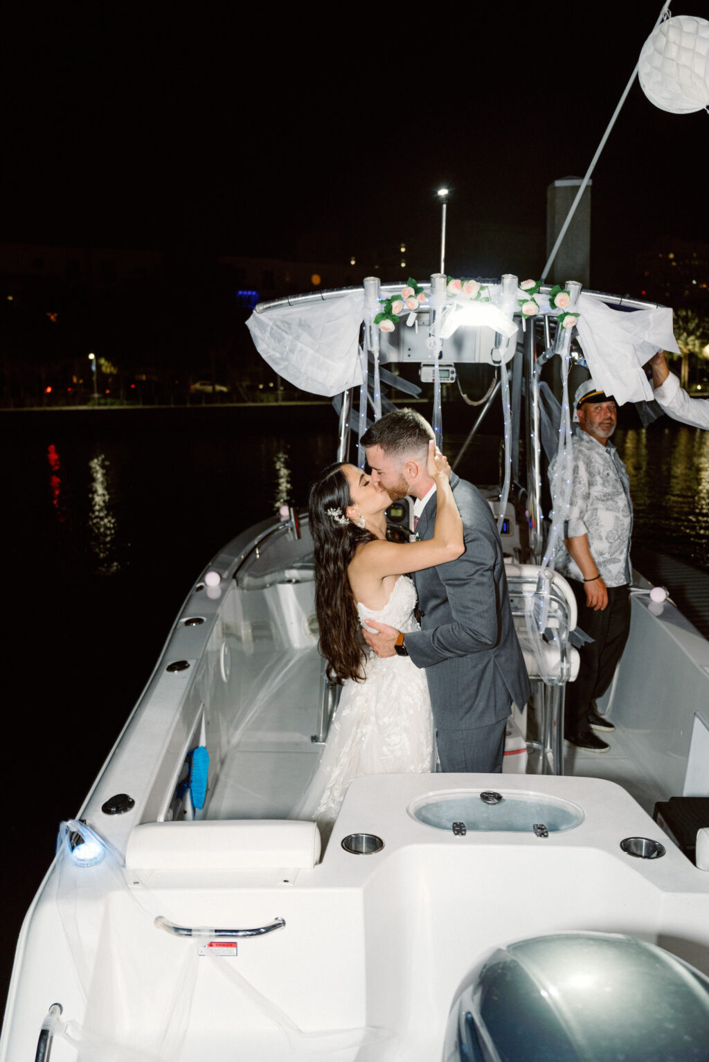 Boat Grand Exit Wedding Reception Send Off Ideas | Tampa Riverwalk