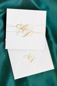 Classic White and Gold Wedding Invitation Suite Ideas