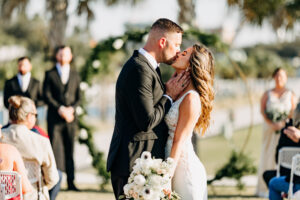 Bride and Groom Just Married Wedding Ceremony Portrait | Tampa Bay Photographer Amber McWhorter Photography