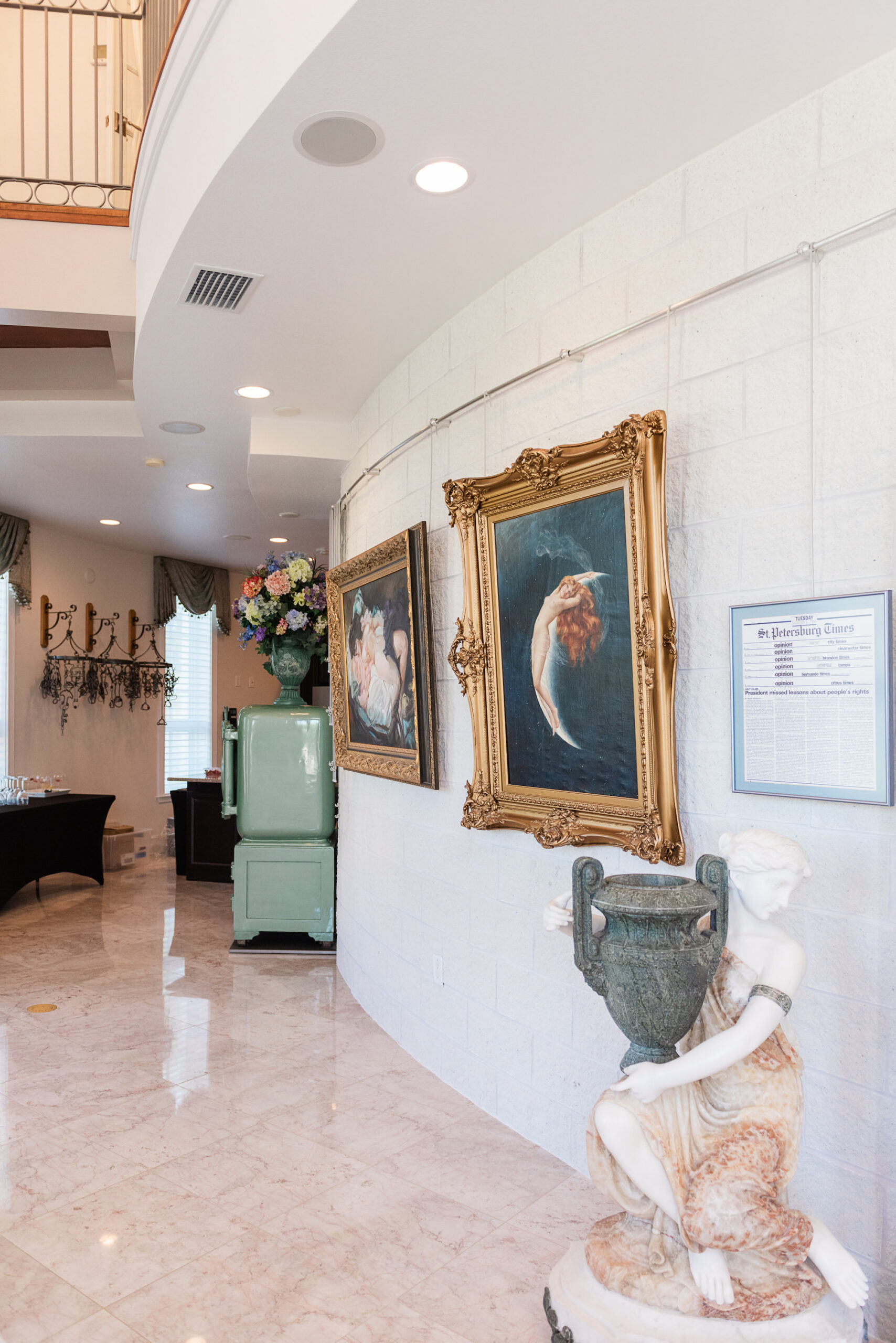 Classical Art Display | Tampa Bay Venue Whitehurst Gallery