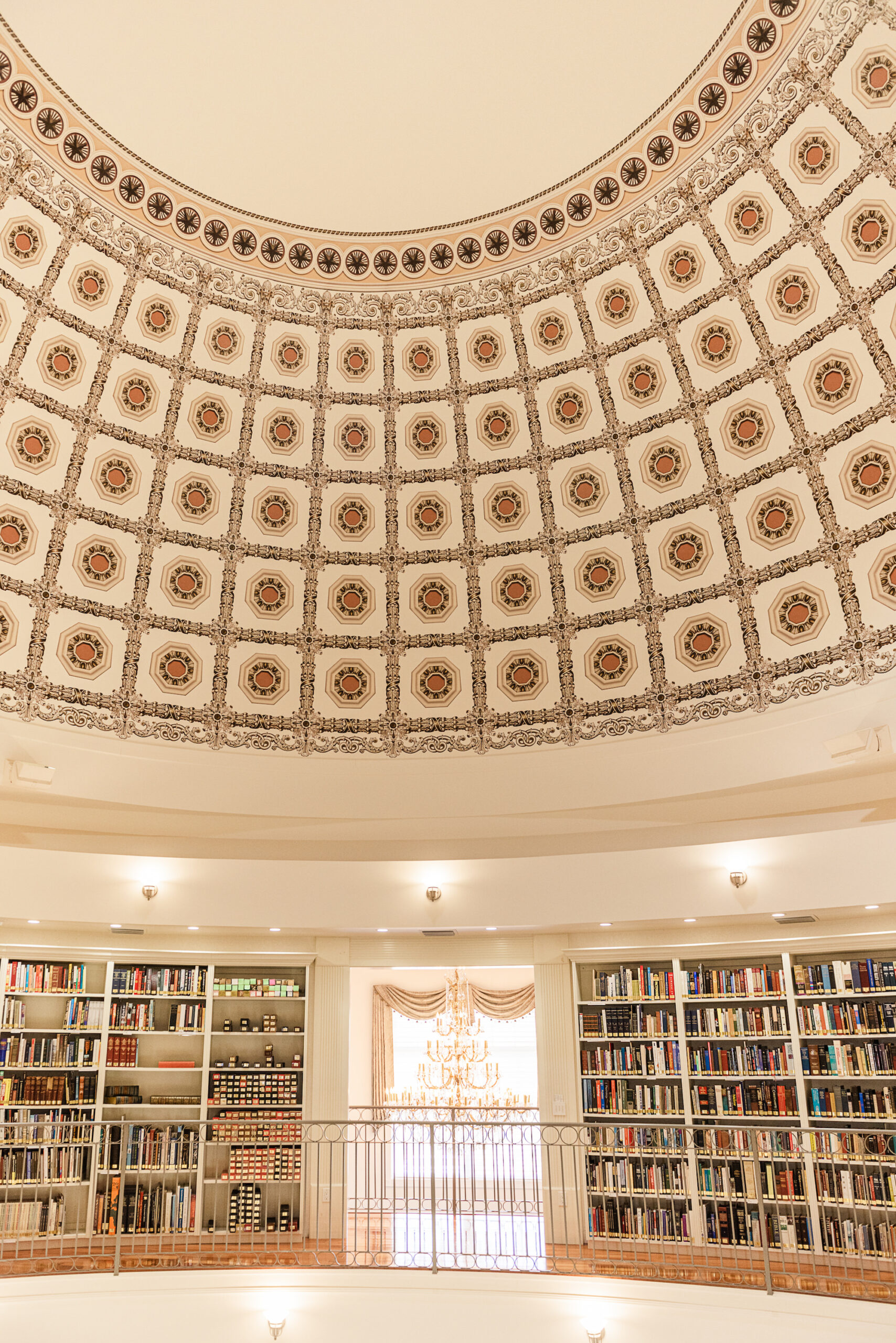 Tampa Bay Neoclassical Architectural Wedding Venue Whitehurst Gallery Second Floor Library