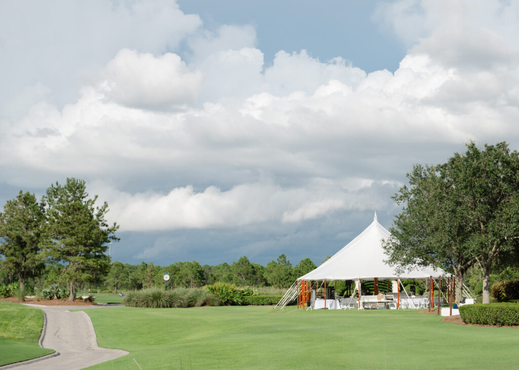 Outdoor Tented Wedding Reception | Sarasota Venue The Concession Golf Club