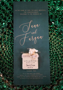 Emerald Green Wedding Guest Thank You Cards | Gift Ideas