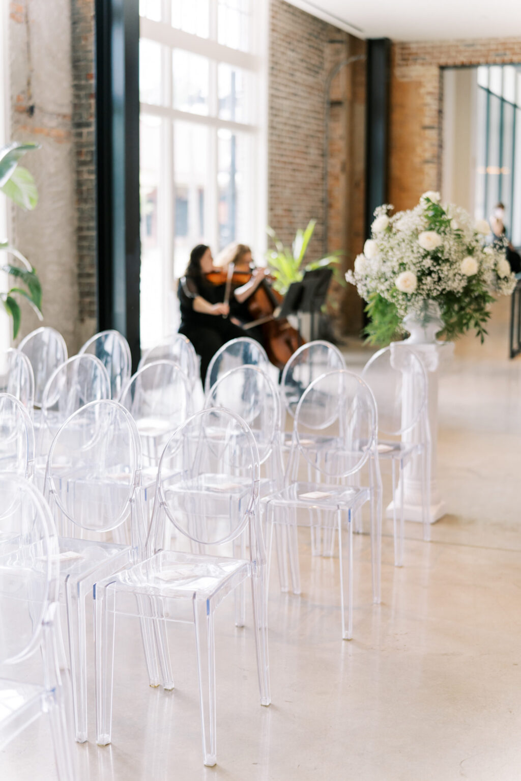Ghost Chairs for Wedding Ceremony | Tampa Bay Kate Ryan Event Rentals