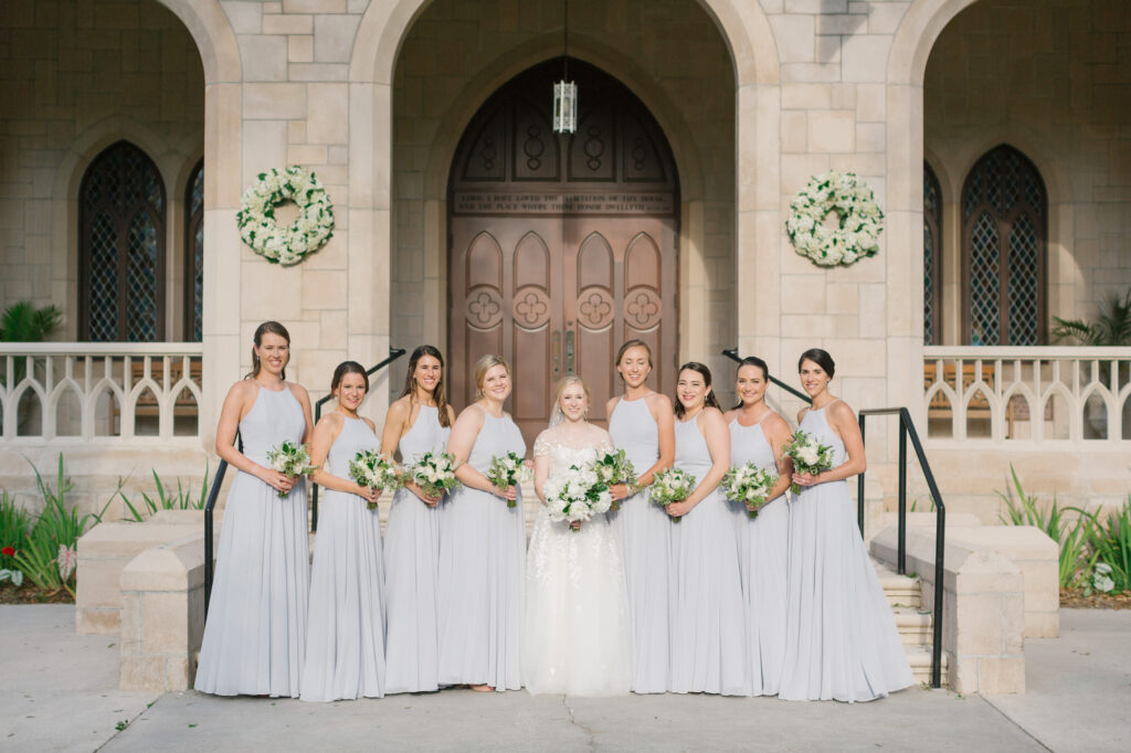 Pastel Spring Light Blue Bridesmaids Matching Dress Ideas | Boutique Bella Bridesmaids Tampa