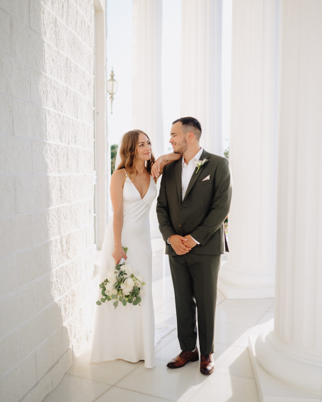 Intimate Bride And Groom Wedding Portrait | Tampa Bay Photographer McNeile Photography