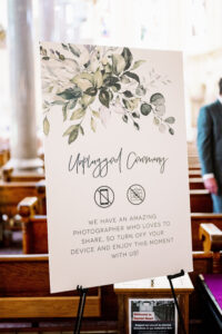Unplugged Wedding Ceremony Sign Ideas