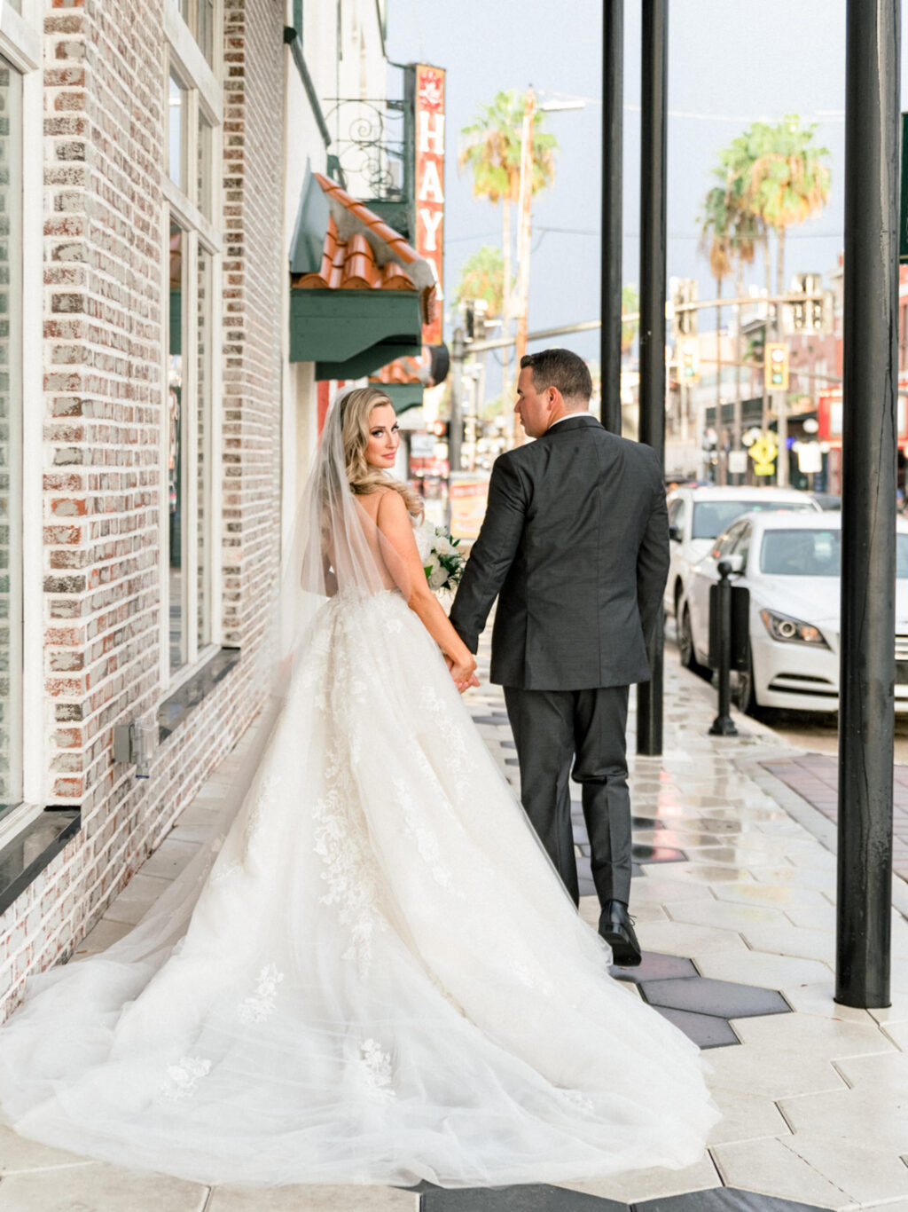 Bride and Groom Just Married Wedding Portrait