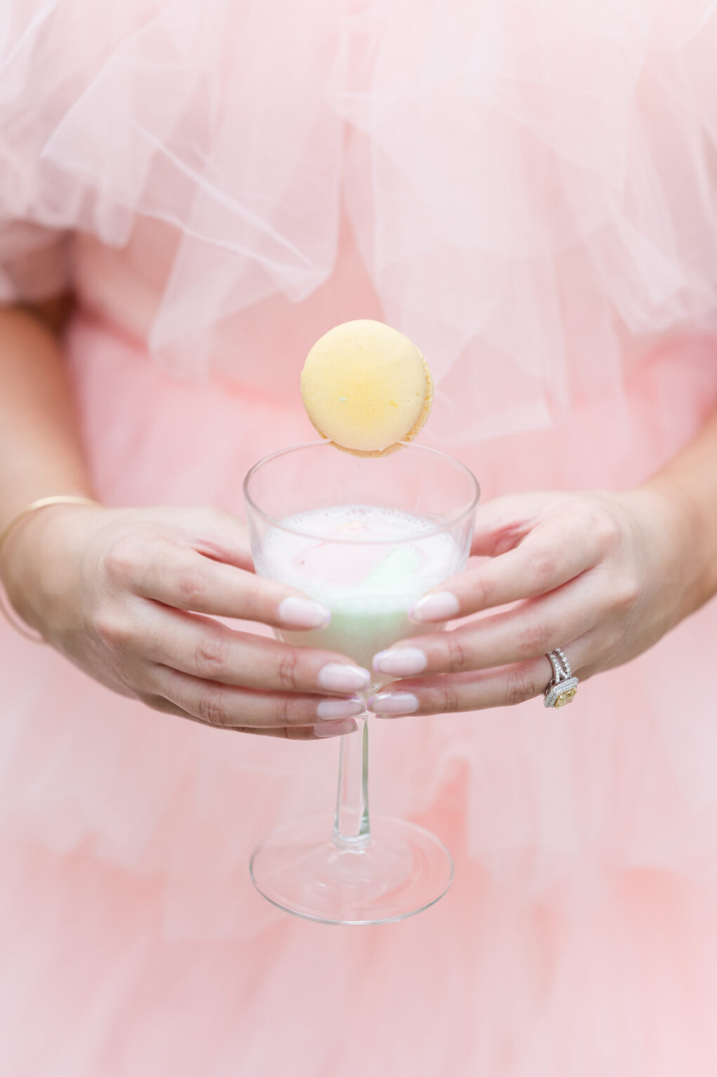 Macaron and Cotton Candy Cocktail Wedding Reception Drink Ideas