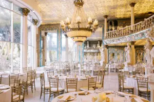 White and Gold Wedding Reception with Chiavari Chairs | Clearwater Venue Kapok Special Events | Planner Coastal Coordinating | Florist Lemon Drops Weddings & Events